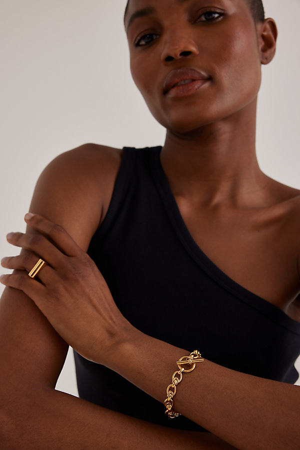 Tilly Sveaas Gold-Plated Interlock Bracelet