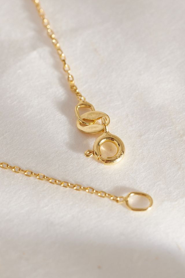 Tilly Sveaas Gold-Plated Eternity Ring Trace Chain Necklace #4