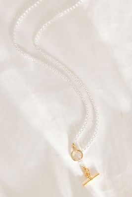 Tilly Sveaas Sterling Silver and Gold-Plated T-Bar Chain Necklace