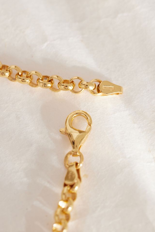 Collana con Ciondolo a T Medio Placcato Oro di Tilly Sveaas #4