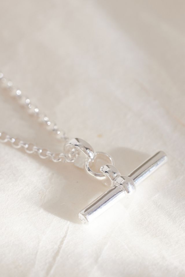 Tilly Sveaas Sterling Silber Kleine T-Bar Kette Halskette #2