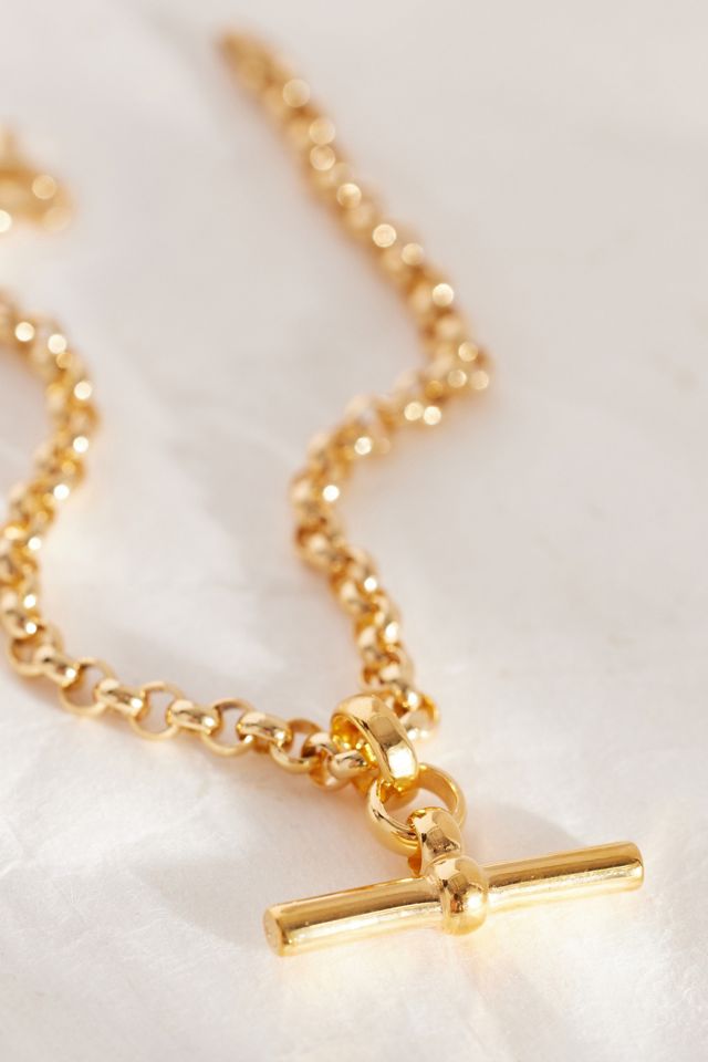 Bracelet T-Bar Chaîne Belcher Plaqué Or Tilly Sveaas #2