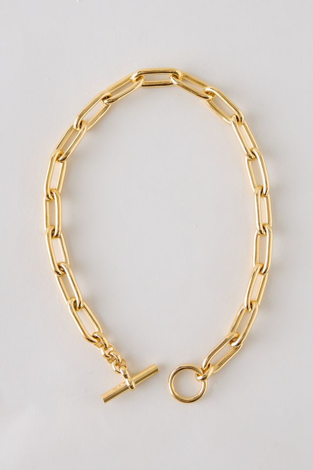 Pulsera de Eslabones Ovalados Bañada en Oro Tilly Sveaas #1