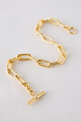 Pulsera de Eslabones Ovalados Bañada en Oro Tilly Sveaas