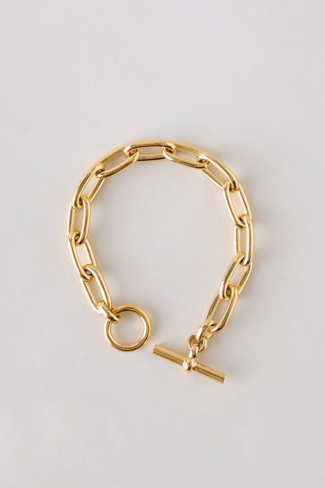Tilly Sveaas Pulsera Pequeña de Eslabones Ovalados Bañada en Oro #1
