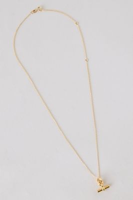 Collana Mini T-Bar Placcata in Oro Tilly Sveaas