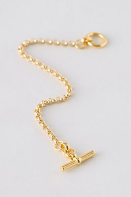 Pulsera Belcher con Barra en T Bañada en Oro Tilly Sveaas