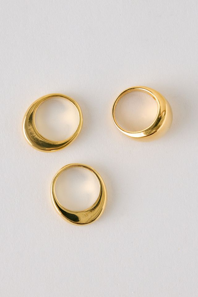 Tilly Sveaas Vergoldetes Dreifach-Ring-Set #2