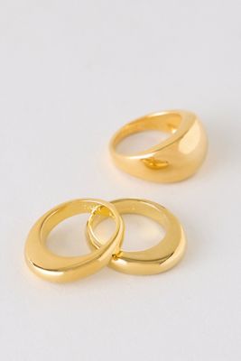 Tilly Sveaas Gold-Plated Triple Ring Set
