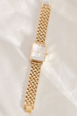 Rosefield Octagon Vergoldete Multi-Link Armbanduhr