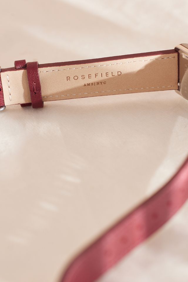 Rosefield Heirloom Burgundy Leather Wrist Watch #2