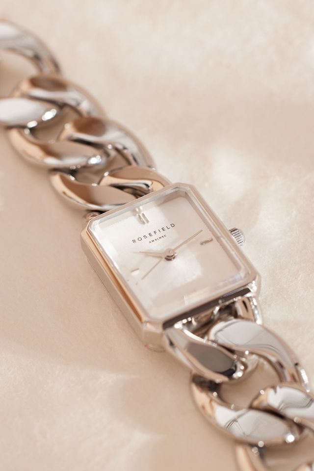Rosefield Octagon XS Studio Stainless Steel Chain Wrist Watch #1