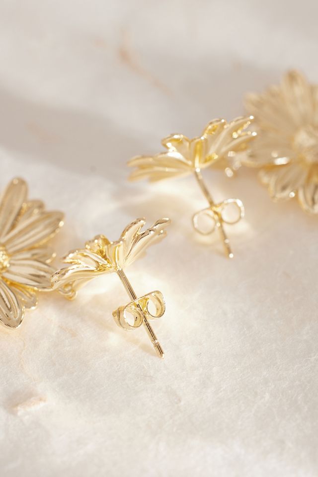 Aretes de Flor Doble Margarita de Daisy London #2