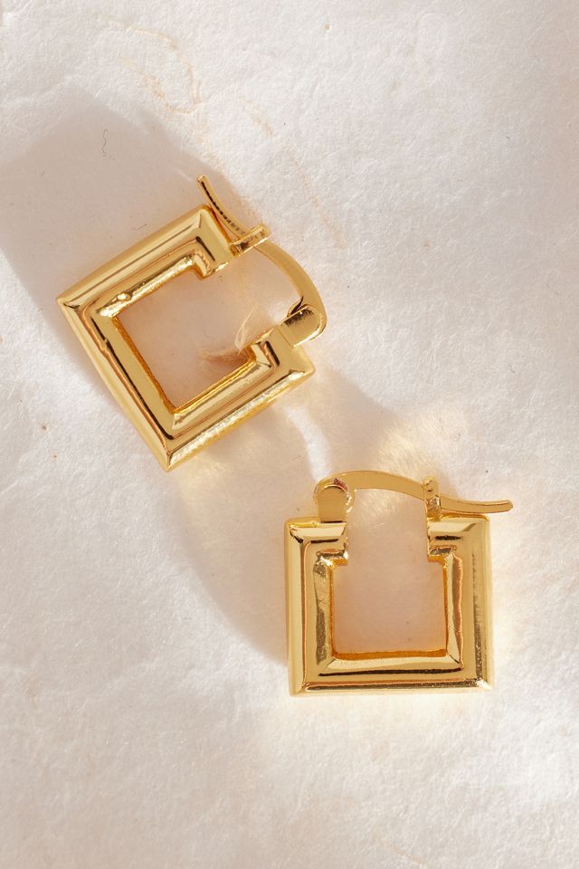 Boucles d'oreilles Daisy London Polly Sayer Mini Chubby Square #1