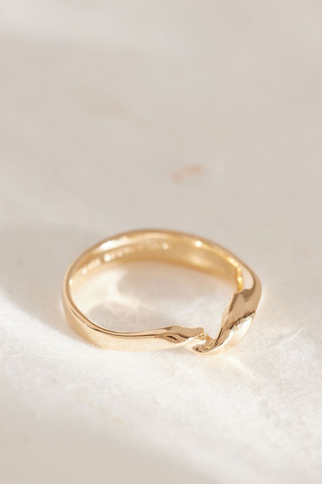 Anello Flow Placcato Oro Daisy London Estée Lalonde #1