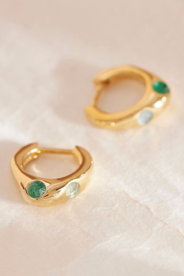 PDPAOLA Gold-Plated Hoop Earrings #1