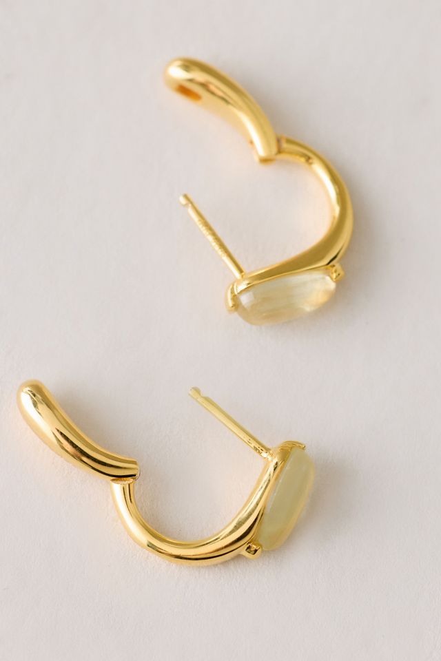 PDPAOLA Gold-Plated Isla Hoop Earrings #1