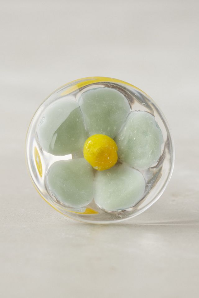 Glass Flower Knob #1