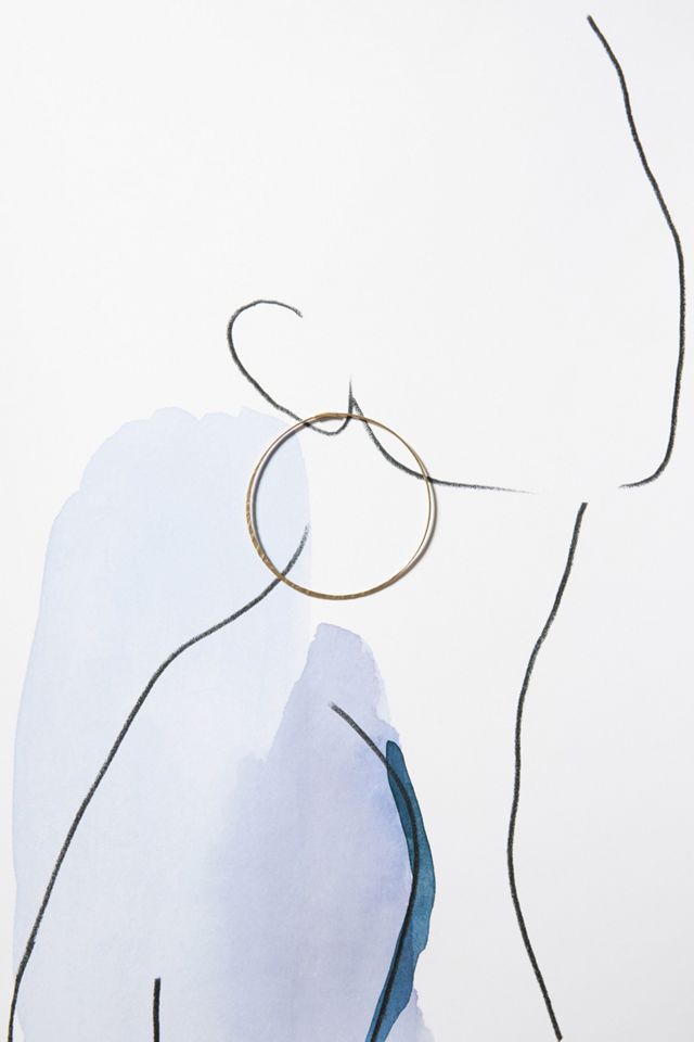 Slender Hoop Earrings #2