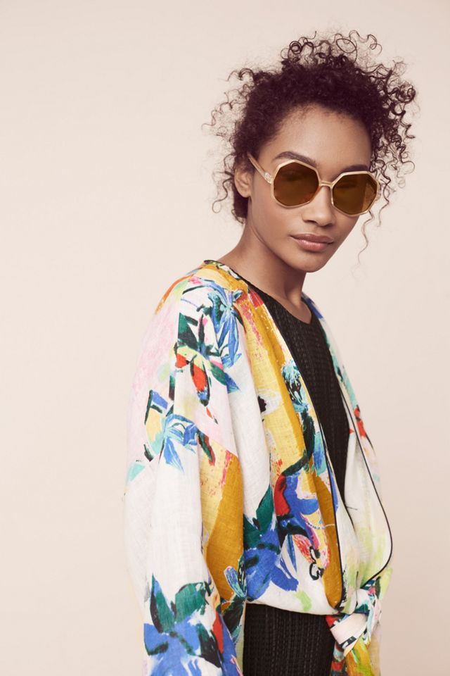 Abstract Tropics Kimono #1
