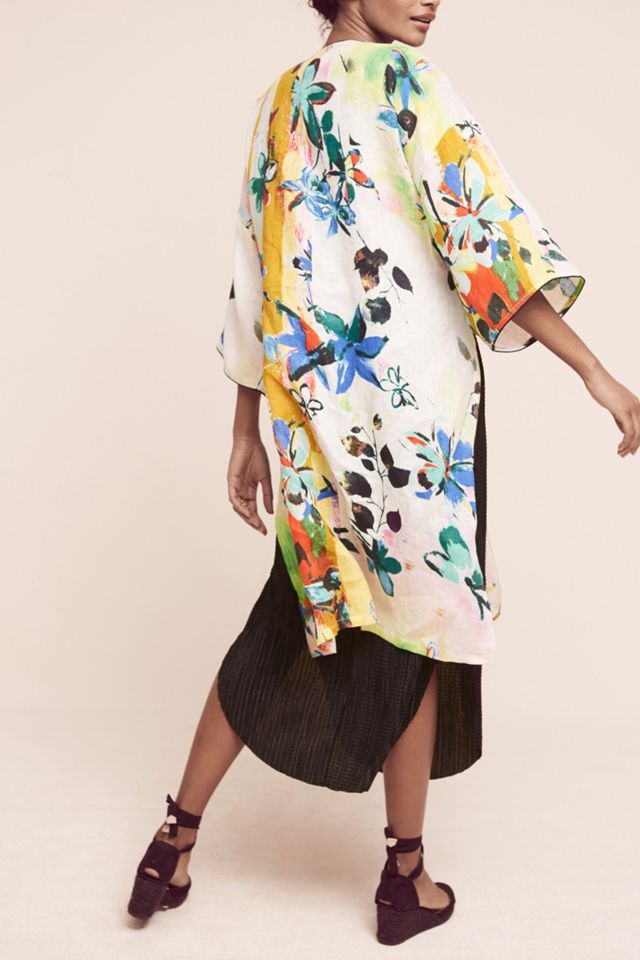 Abstract Tropics Kimono #3