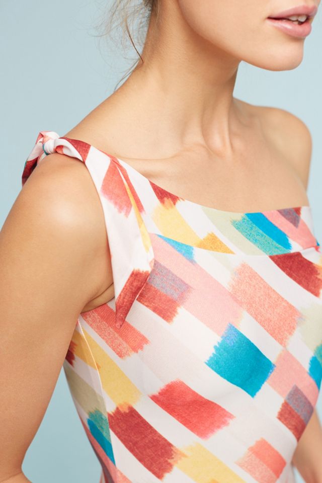 Printed Tie-Shoulder One-Piece Swimsuit #3
