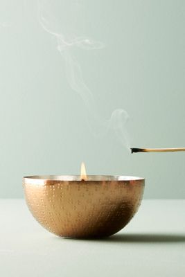 Hammered Hartwood Candle