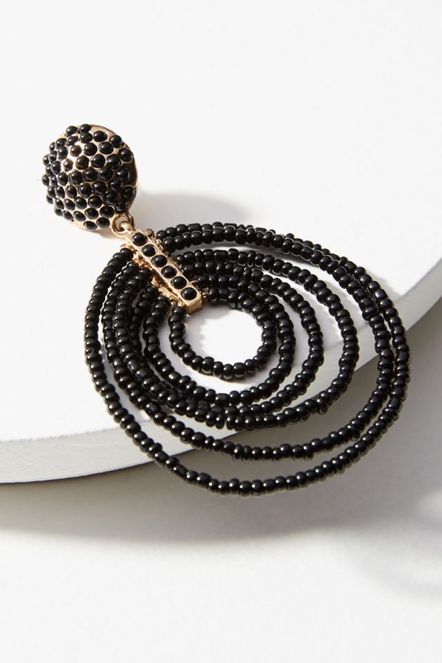 Pinata Beaded Hoop Earrings #1