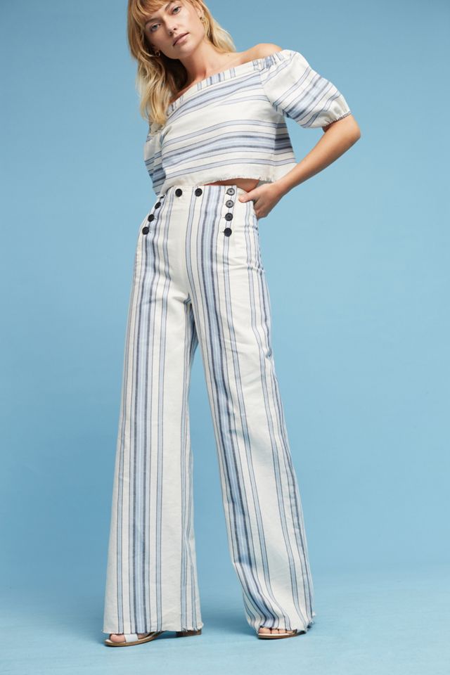 Halima Wide-Leg Sailor Pants #1