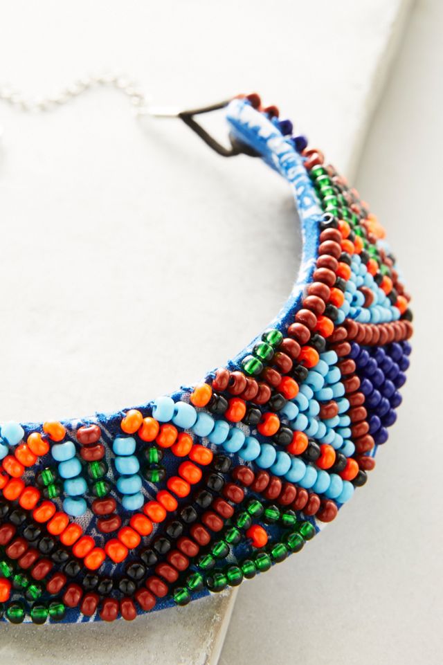 Zulu Beaded Choker Necklace #1