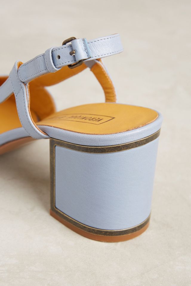 Veronique Branquinho Leather Slingback Block Heels #4