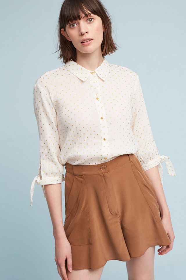 Hanky-Hem Silk Shorts #1