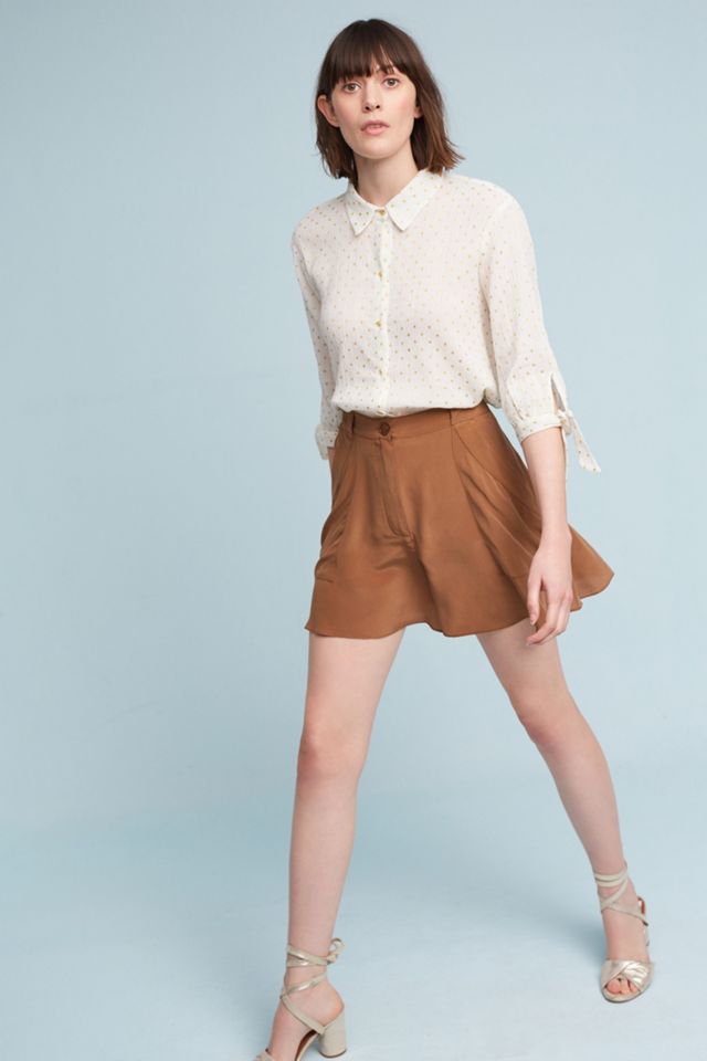 Hanky-Hem Silk Shorts #3