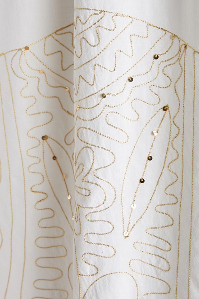 Embroidered Elephant Shower Curtain #1