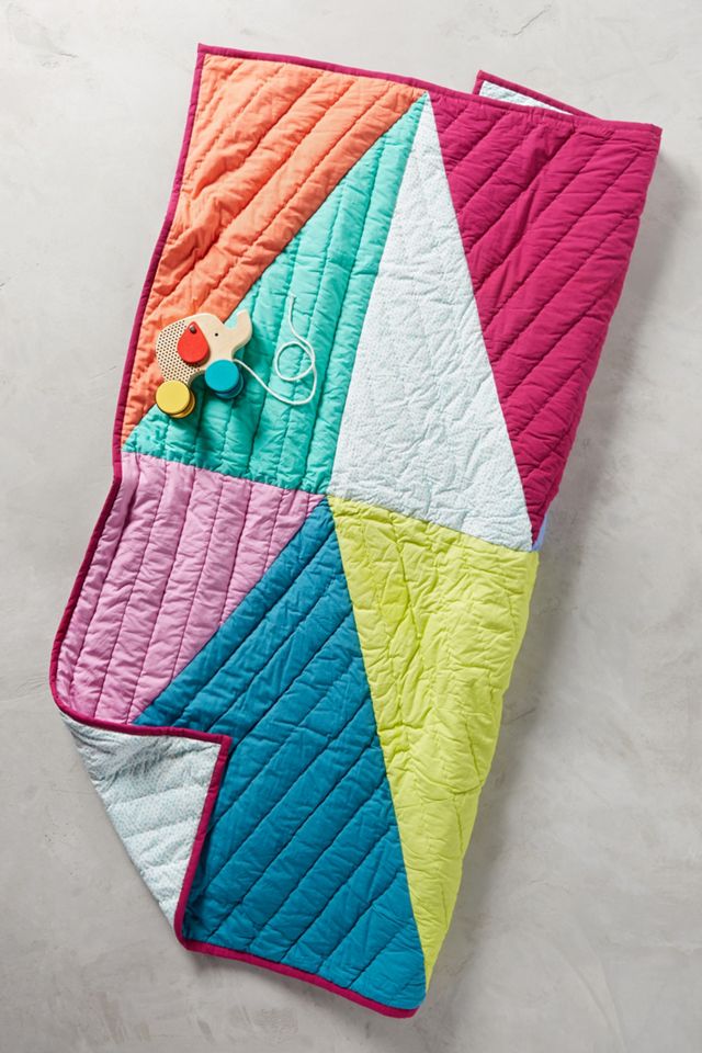 Triangles Toddler Quilt #3