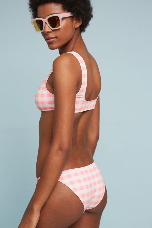 Solid & Striped Elle Plaid Bikini Top #2