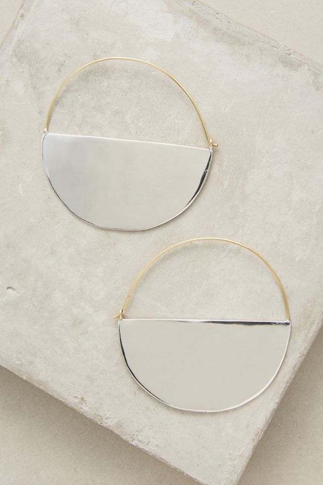 Half Moon Hoop Earrings #1