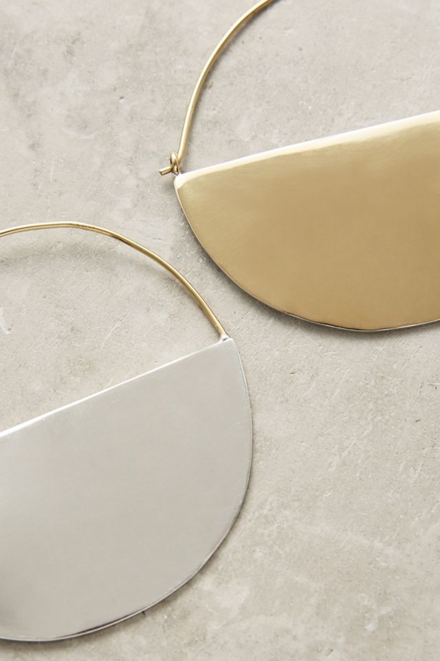 Half Moon Hoop Earrings #2