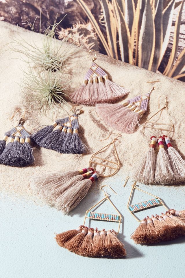 Tri Tassel Earrings #2