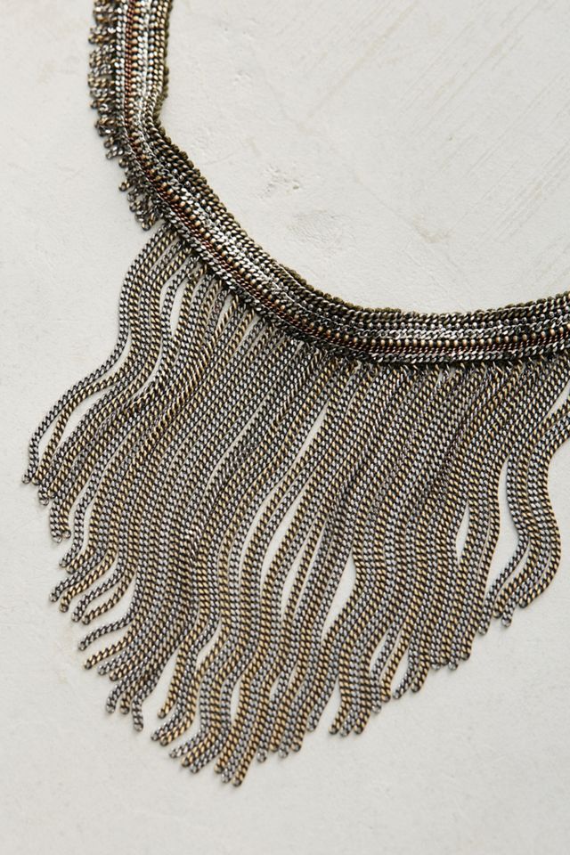 Attia Beaded Fringe Necklace #1