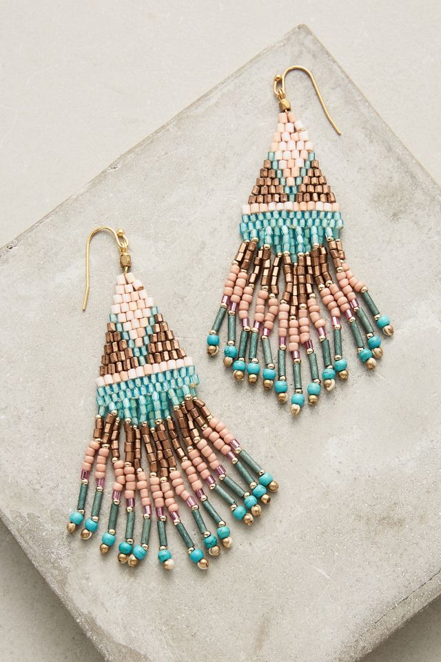 Beaded Tanager Drop Earrings | Anthropologie