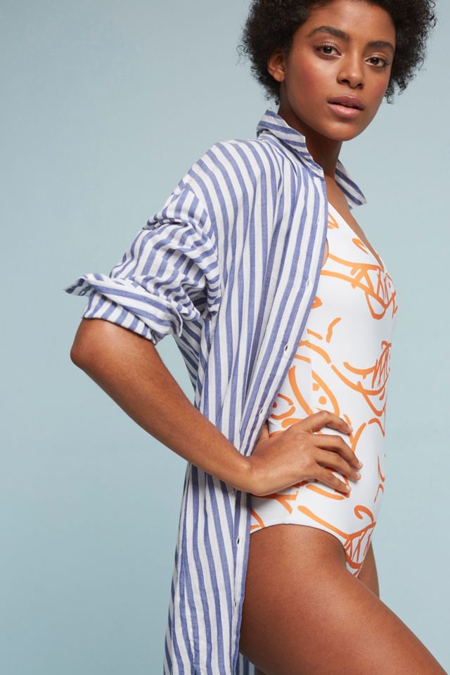 Onia Fish One-Piece Swimsuit #4