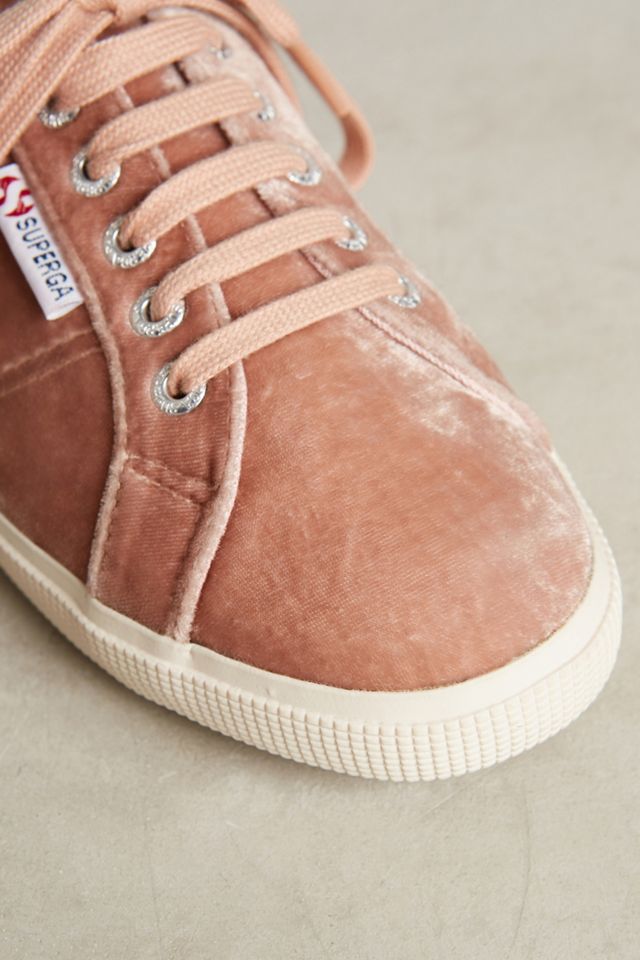 Superga Velvet Sneaker Mules #3