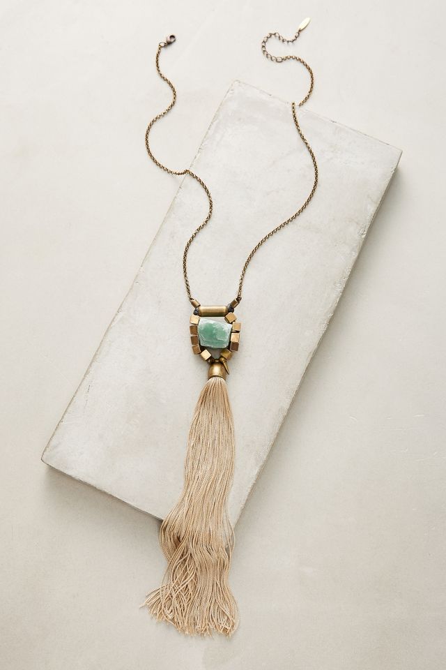 Anthropologie tassel necklace deals