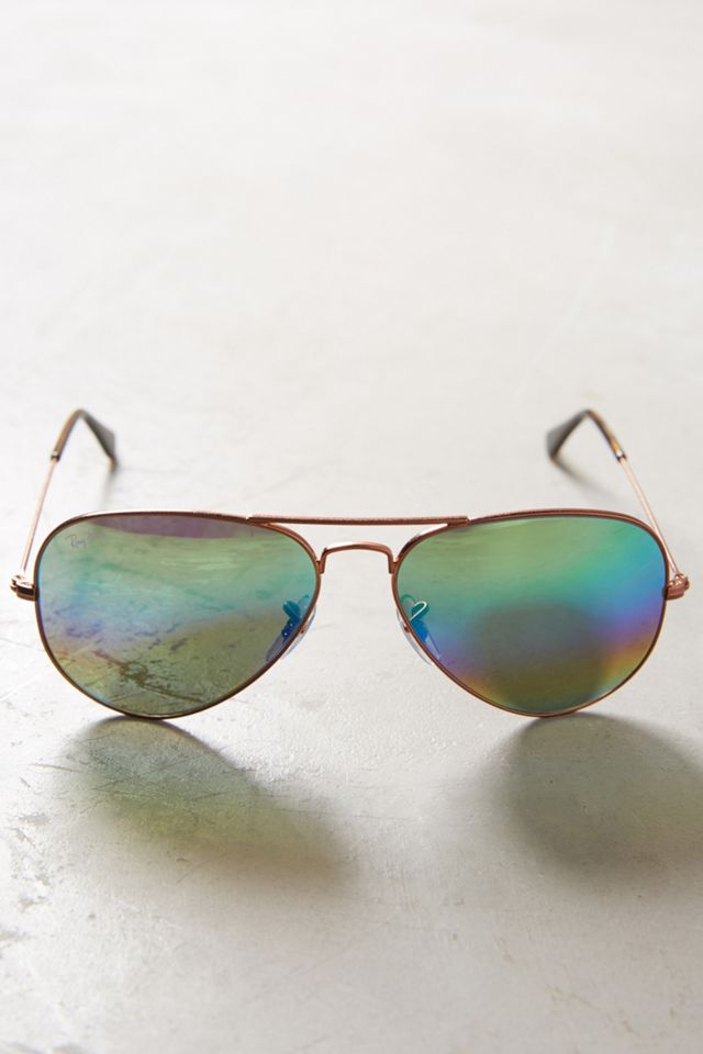 Ray-Ban Mirrored Aviator Sunglasses