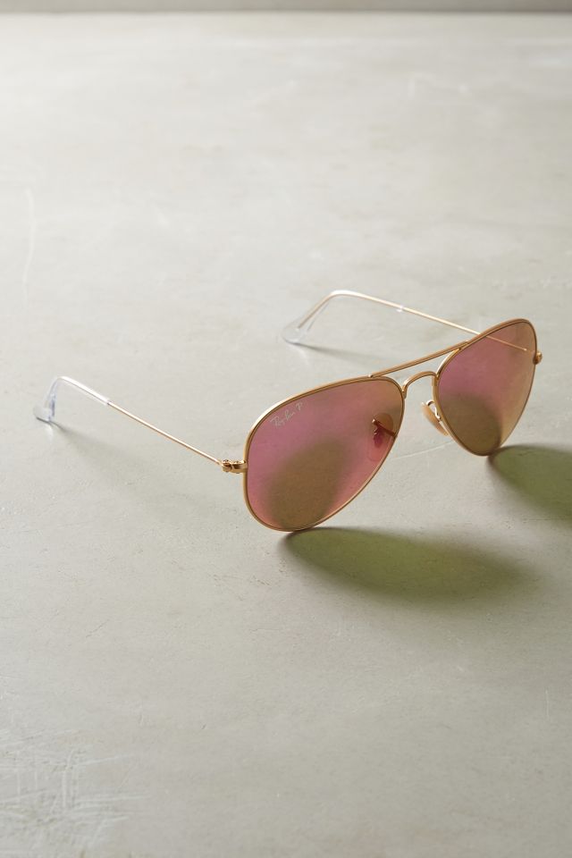 RAY BAN Aviator Silver Mirror Sunglasses - Tony's Tuxes and