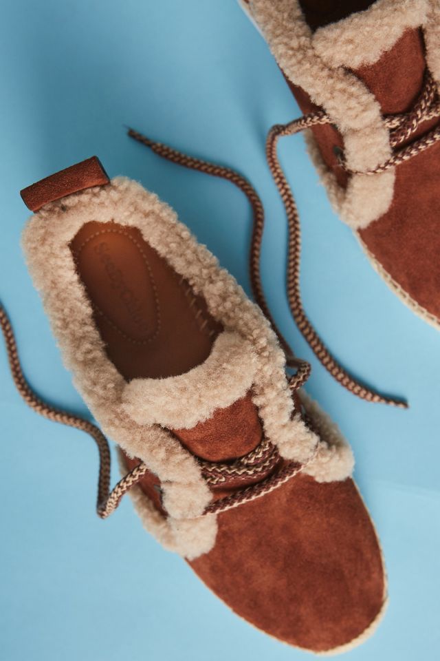 See By Chloe Shearling Espadrille Sneakers