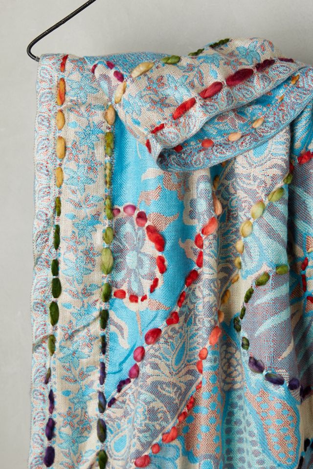 Embroidered Arabesque Infinity Scarf #1