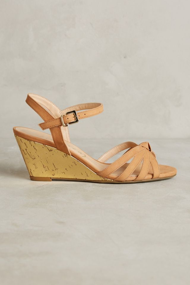 Vicenza Gold Cork Wedges #1
