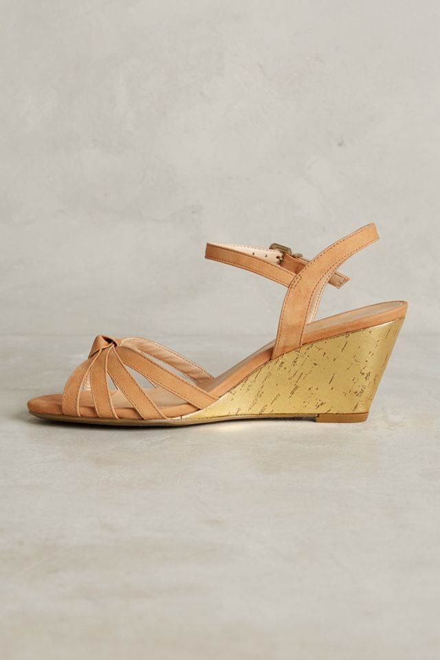Vicenza Gold Cork Wedges #2